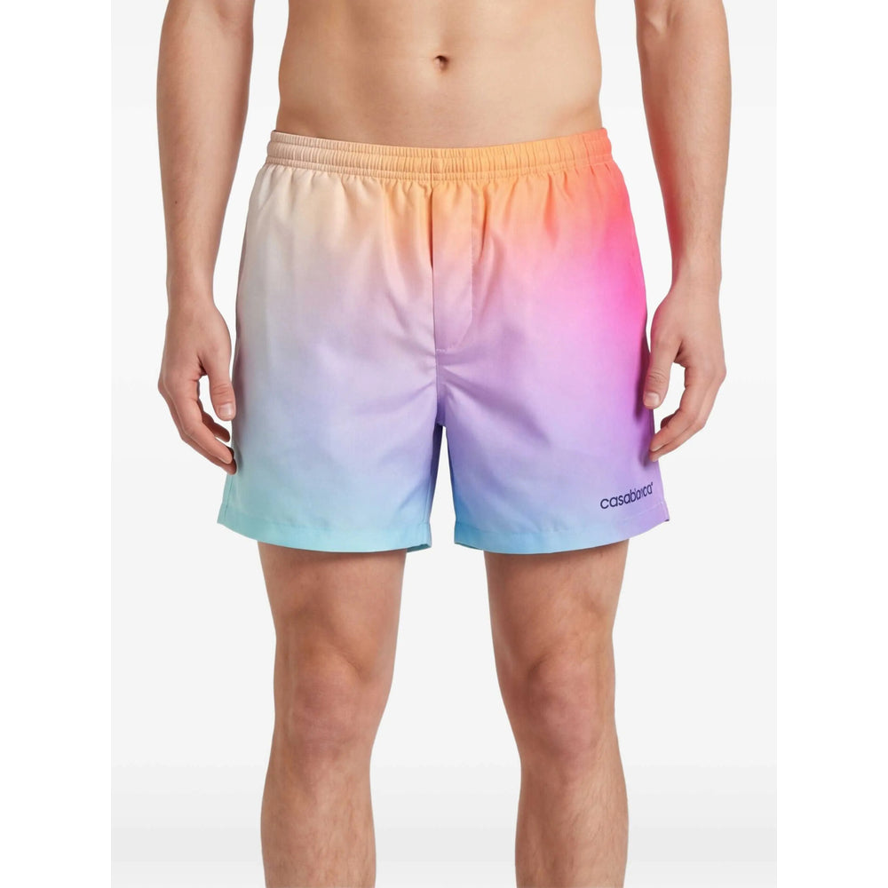 Casablanca Blue Beachwear - Swim Shorts Men CASABLANCA