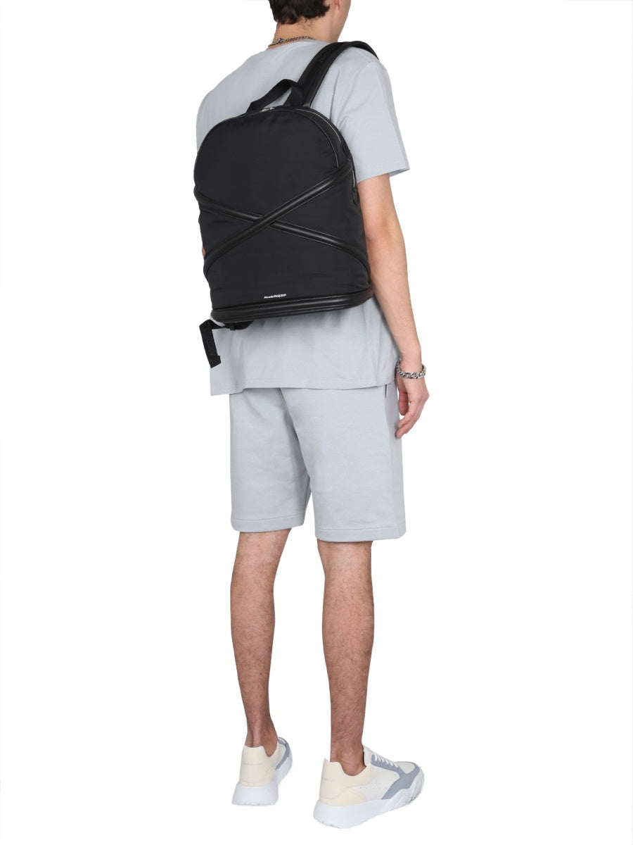 Alexander Mcqueen Men Bermuda Shorts With Graffiti Logo Print ALEXANDER MCQUEEN