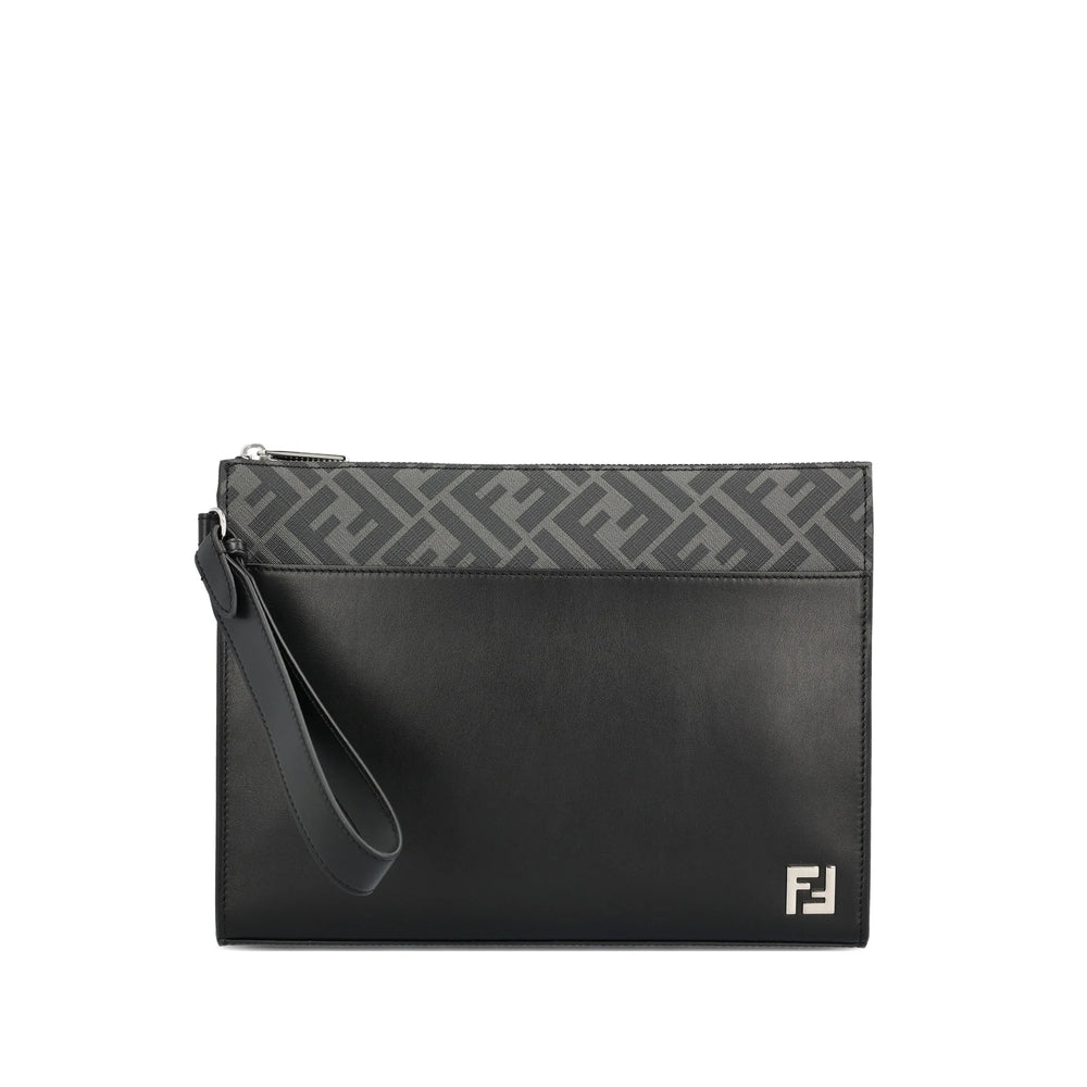 Fendi Black Clutch Bags Men FENDI