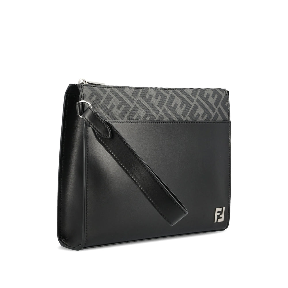 Fendi Black Clutch Bags Men FENDI