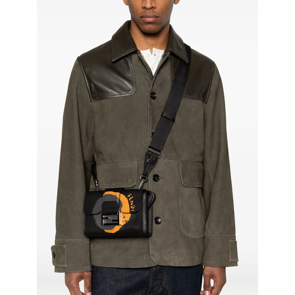 Fendi Black Messenger Bags Men FENDI
