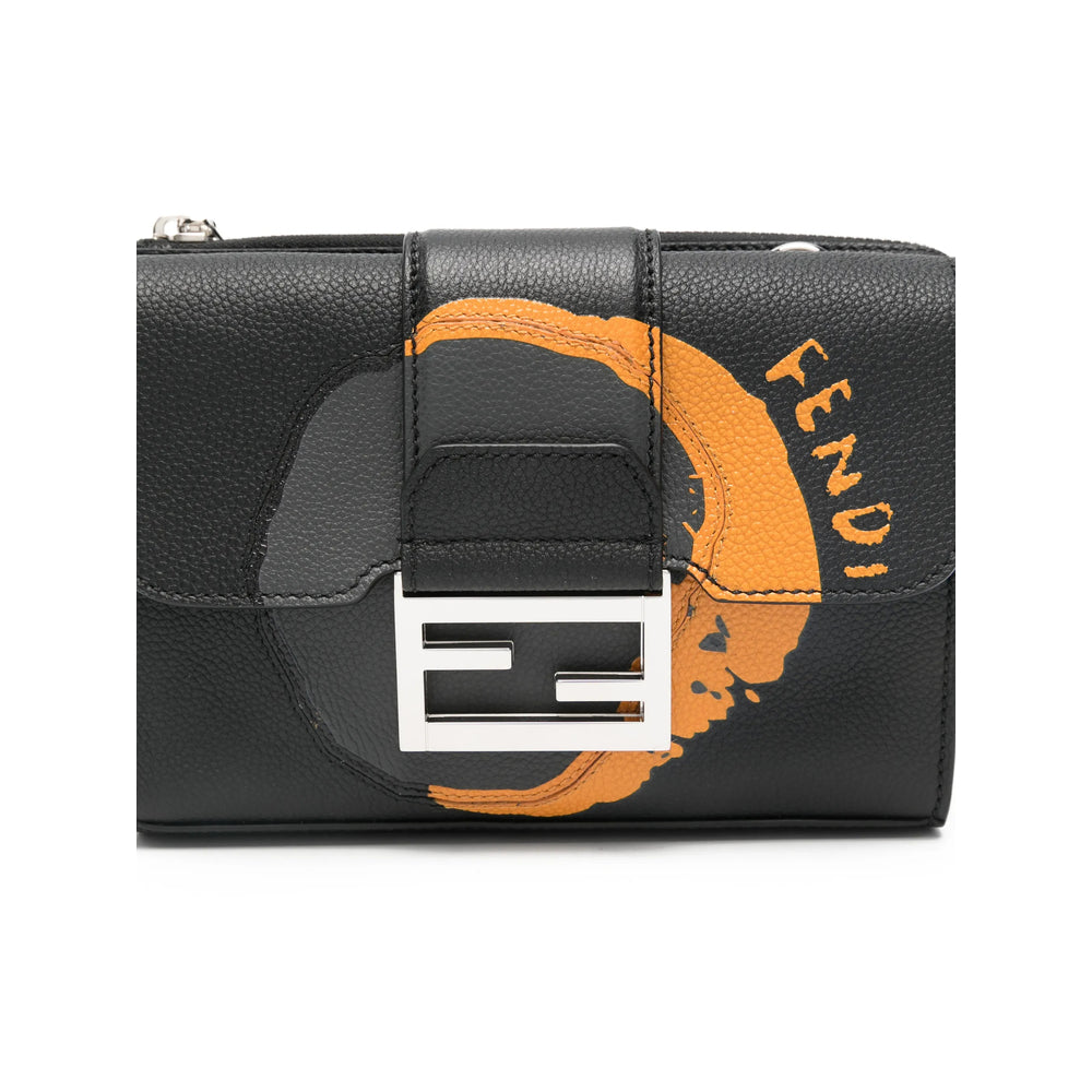 Fendi Black Messenger Bags Men FENDI