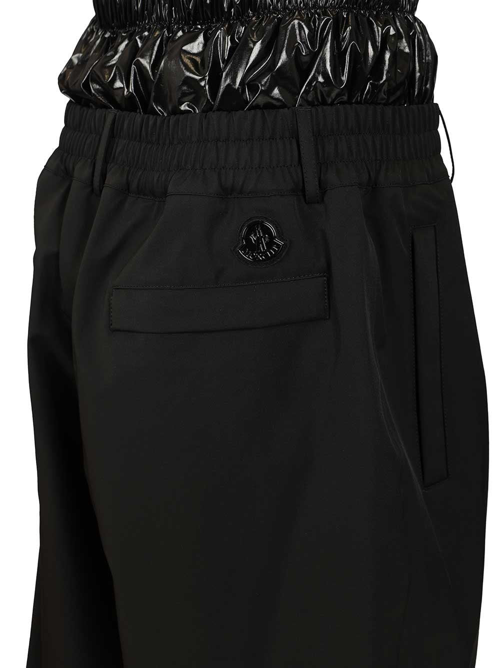 Moncler Genius Men Shorts With Moncler X A$Ap Rocky Logo Print MONCLER GENIUS