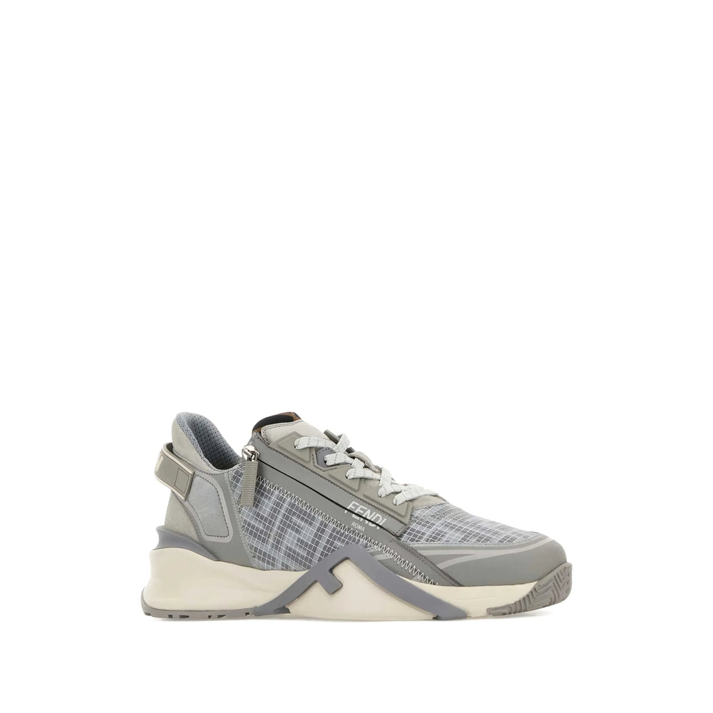 Fendi Grey Trainers - Low-Tops Men FENDI