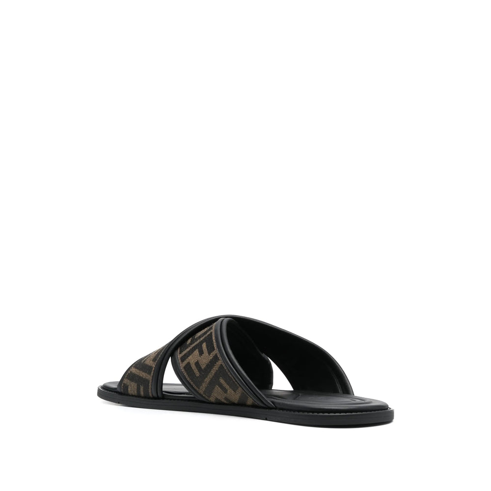 Fendi Black Flip-Flops & Slides Men FENDI