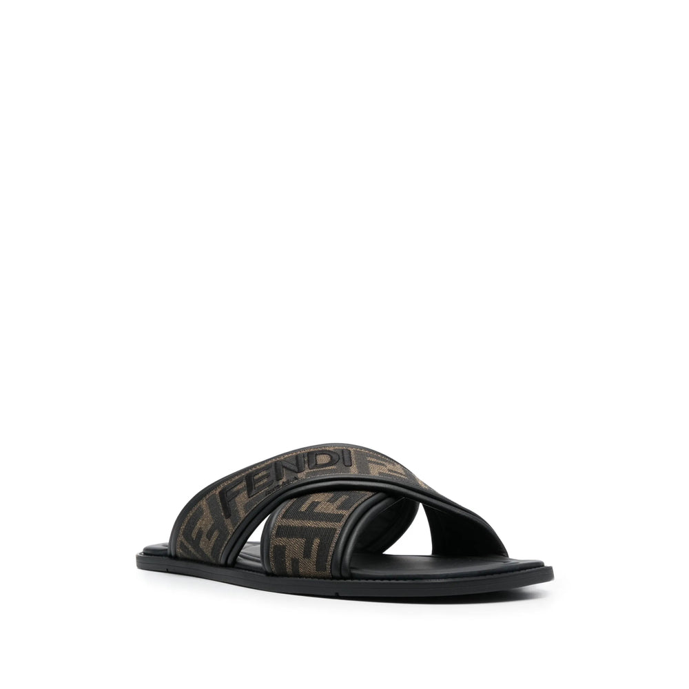 Fendi Black Flip-Flops & Slides Men FENDI