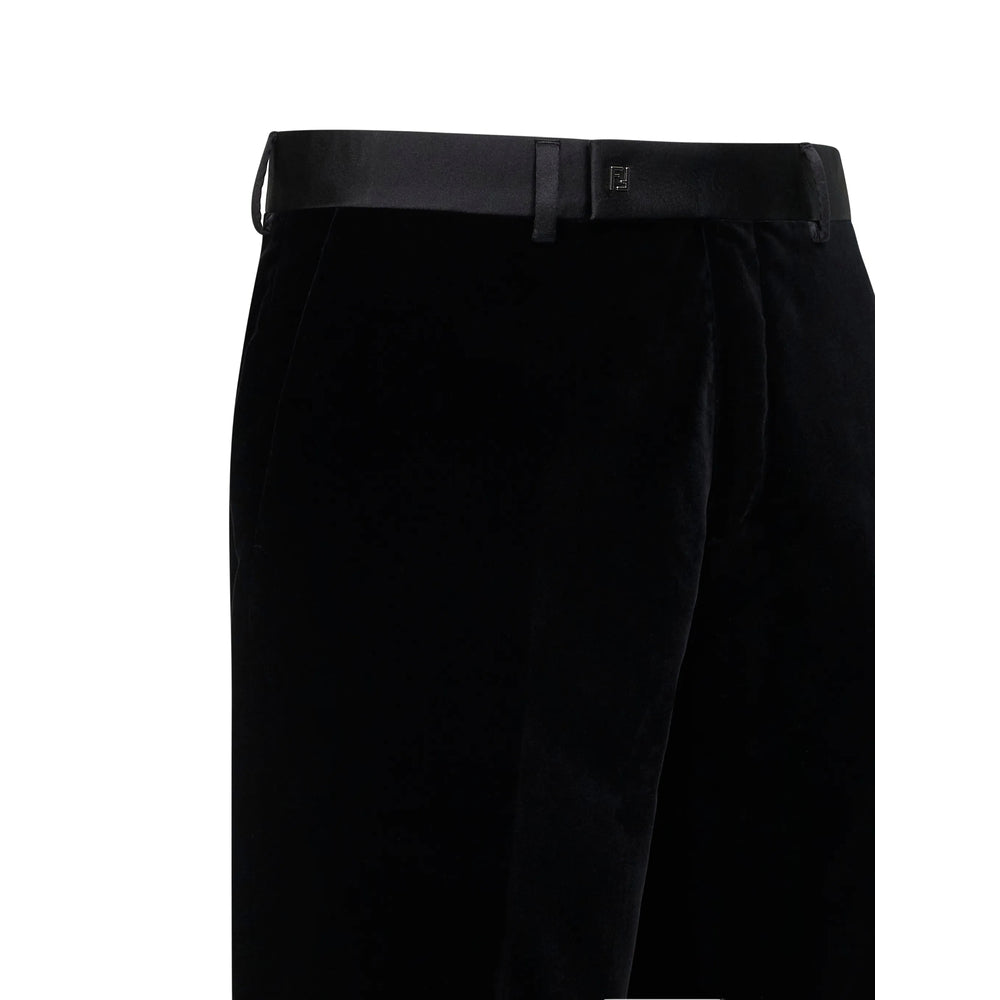 Fendi Black Trousers - Tailored Trousers Men FENDI