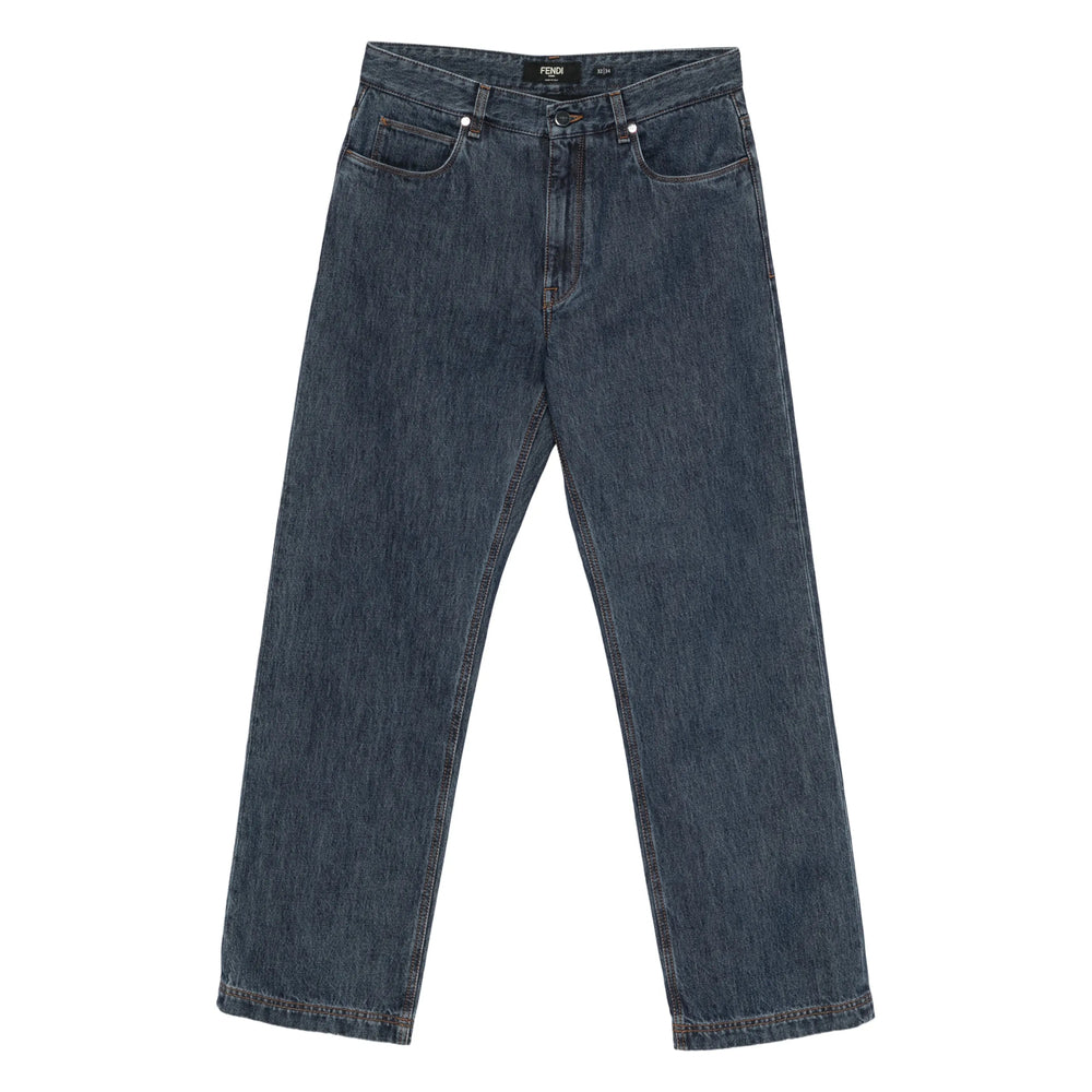 Fendi Blue Denim Men FENDI