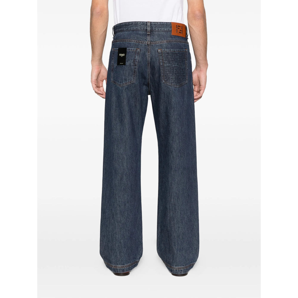 Fendi Blue Denim Men FENDI