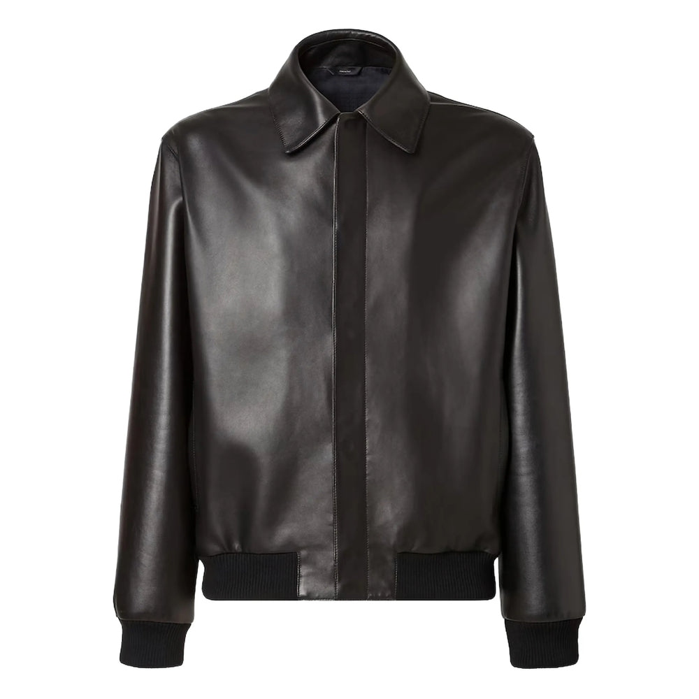 Fendi Black Jackets - Leather Jackets Men