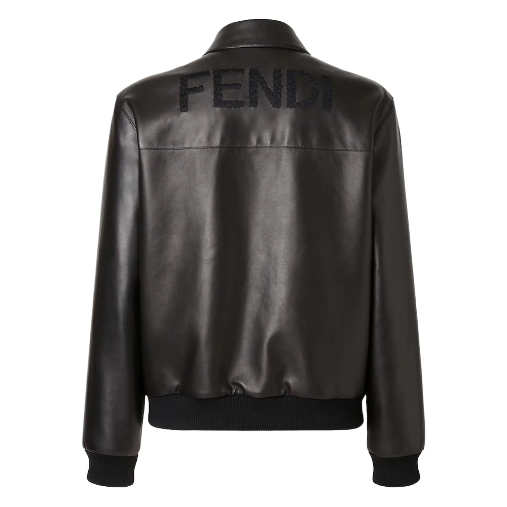 Fendi Black Jackets - Leather Jackets Men