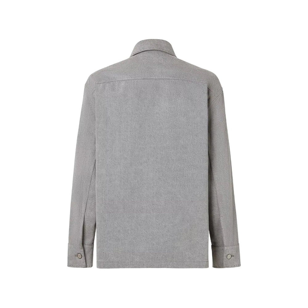Fendi Grey Jackets - Shirt Jackets Men FENDI