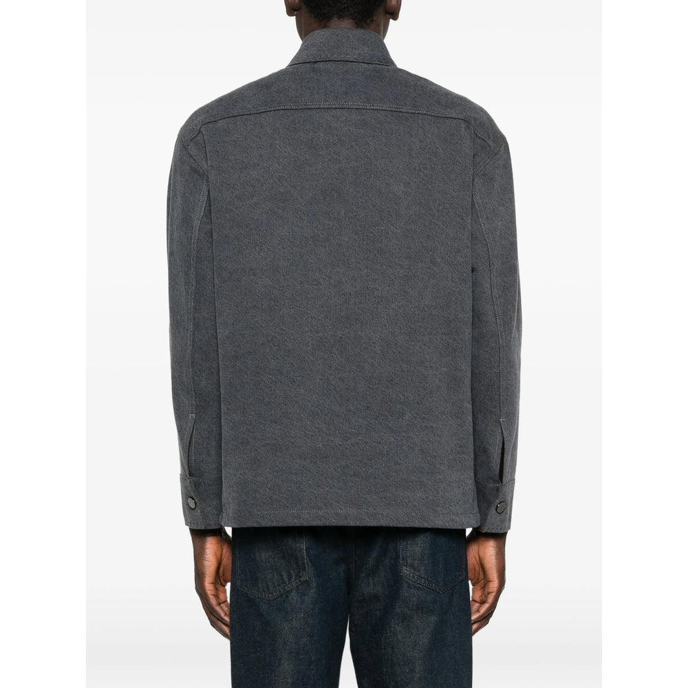 Fendi Grey Jackets - Shirt Jackets Men FENDI