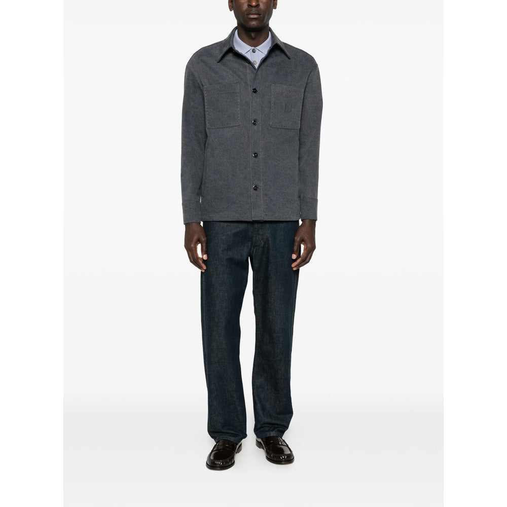 Fendi Grey Jackets - Shirt Jackets Men FENDI