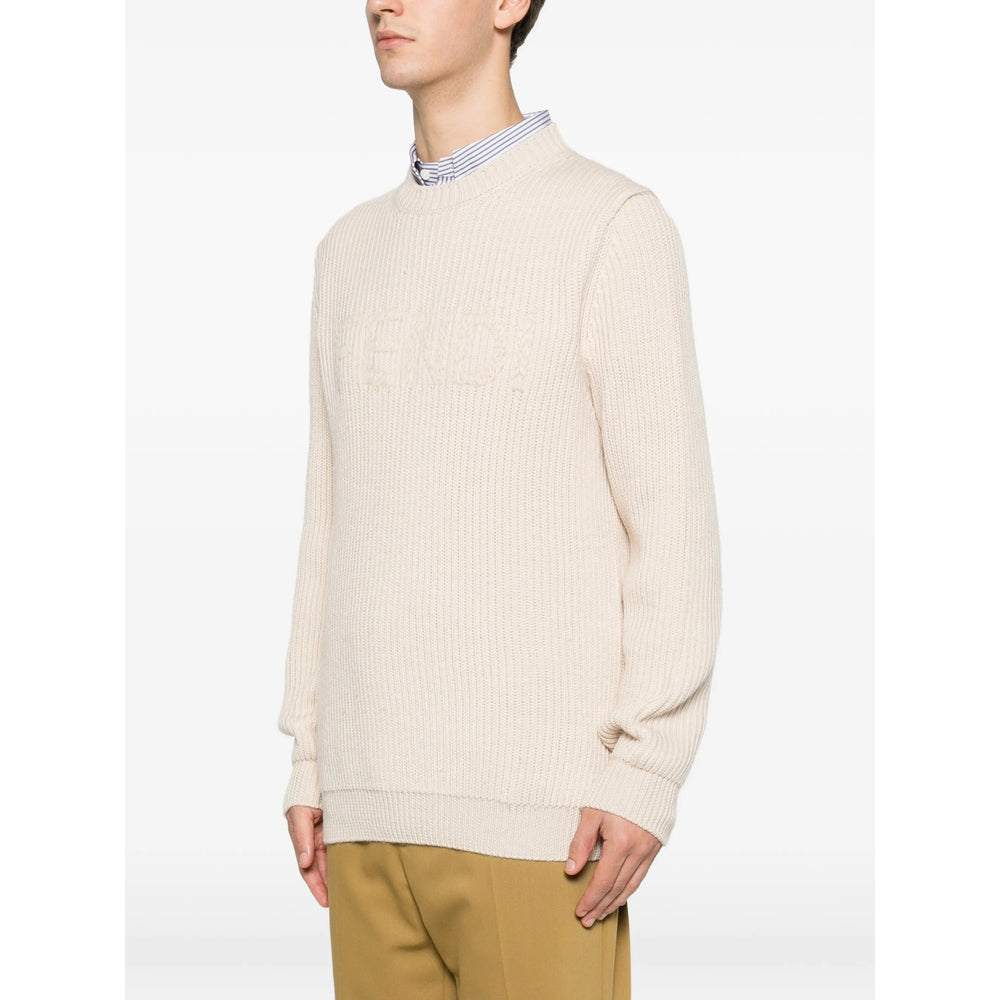 Fendi Neutrals Sweaters & Knitwear - Jumpers Men FENDI