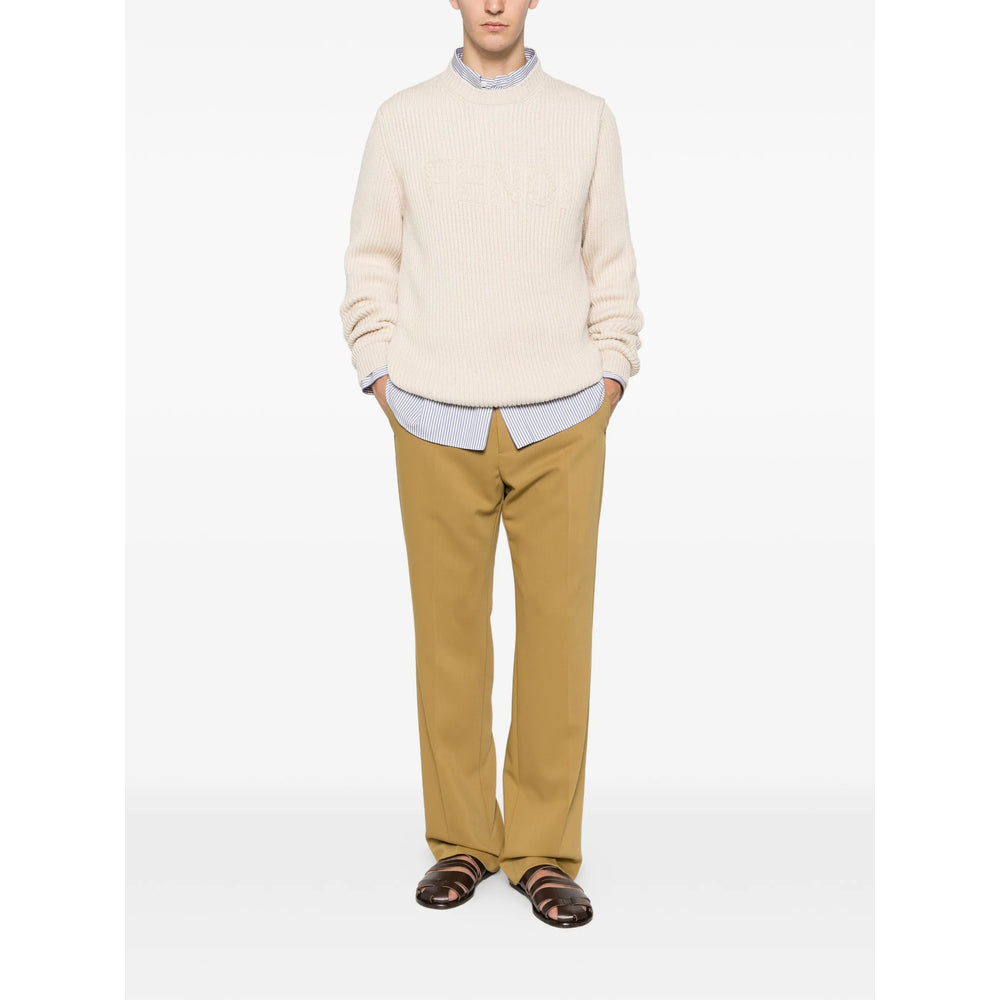 Fendi Neutrals Sweaters & Knitwear - Jumpers Men FENDI