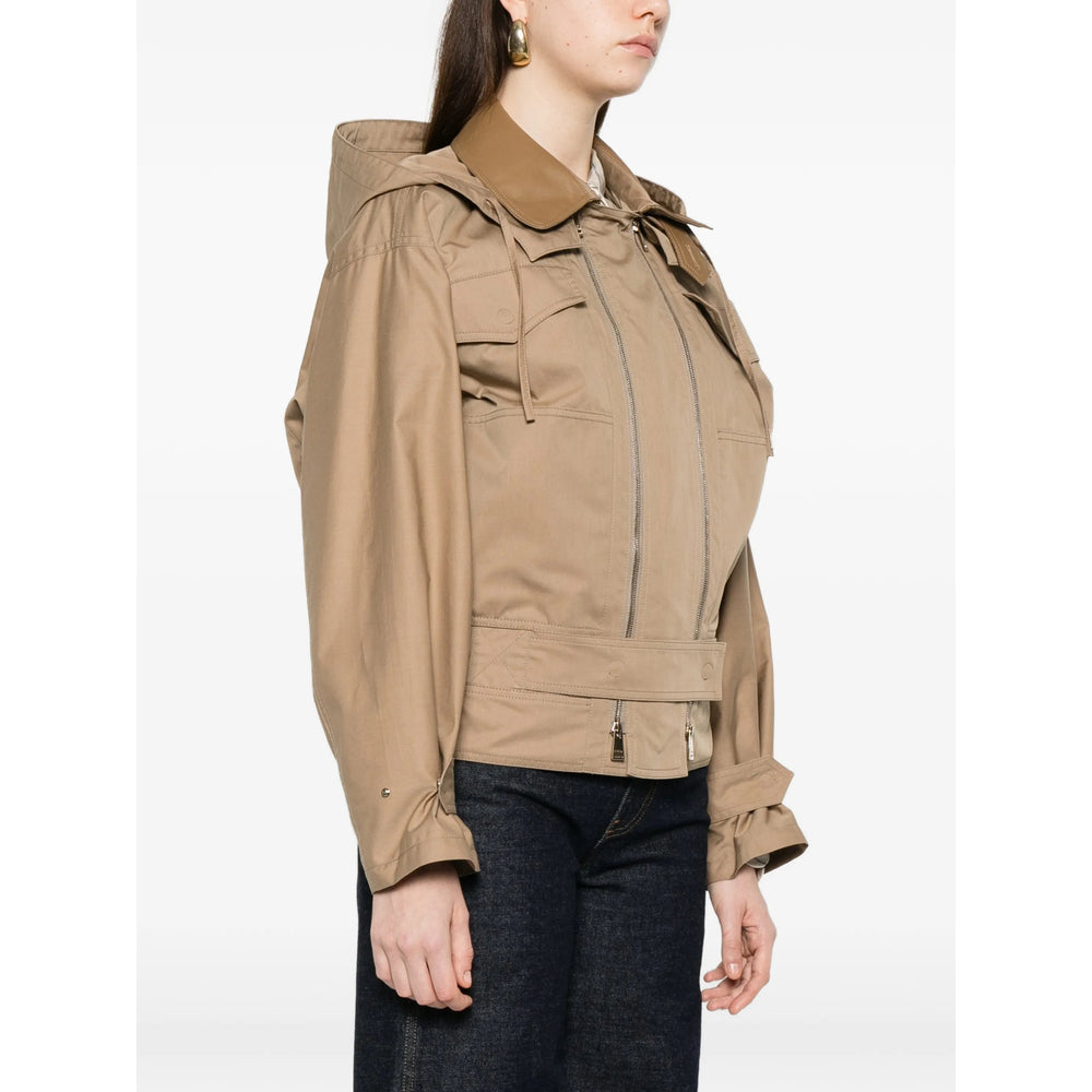 Fendi Neutrals Jackets - Bomber Jackets Women FENDI