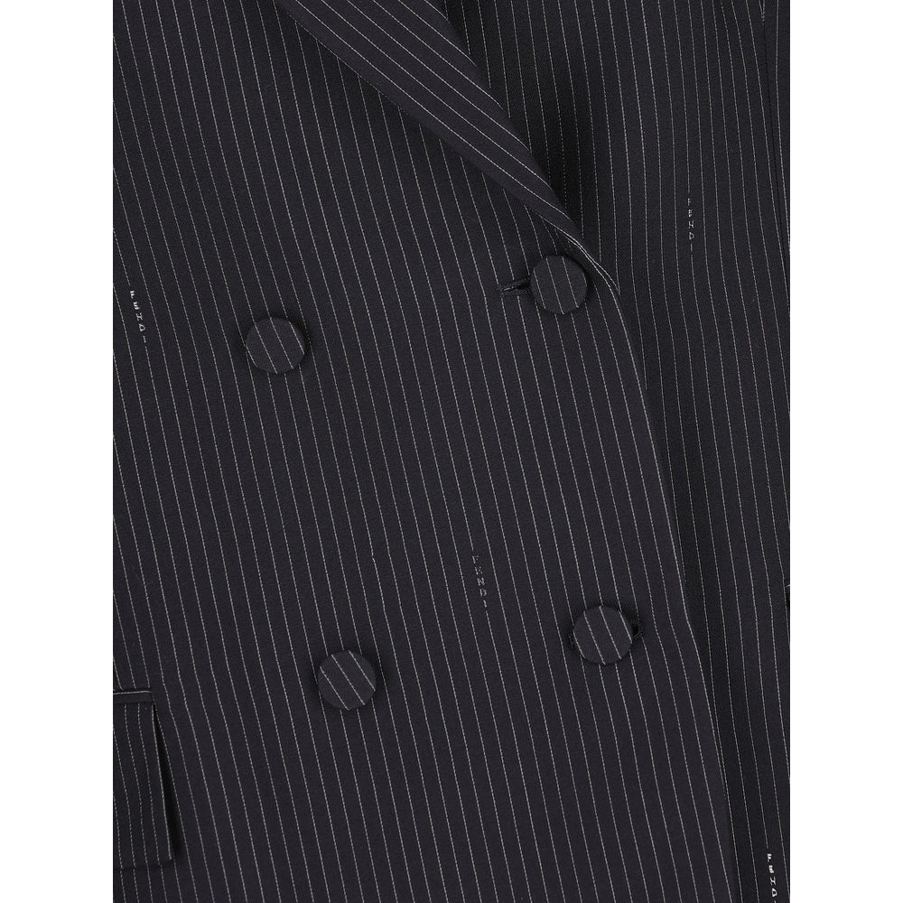 Fendi Blue Jackets - Blazers Women FENDI