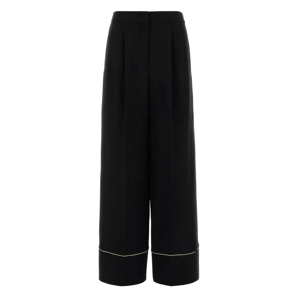 Fendi Black Trousers - Straight Trousers Women FENDI