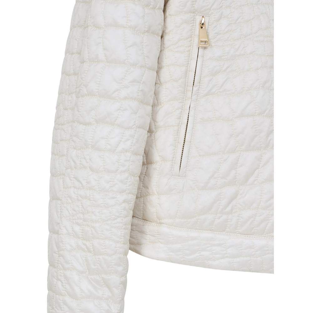 Moncler Neutrals Jackets - Puffer Jackets Women MONCLER