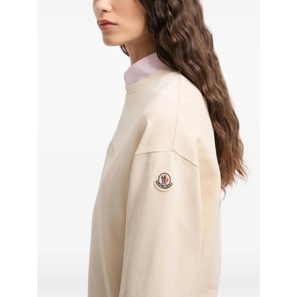 Moncler Neutrals Tops - Sweatshirts Women MONCLER