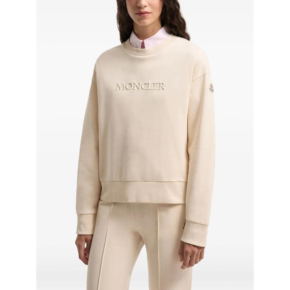 Moncler Neutrals Tops - Sweatshirts Women MONCLER