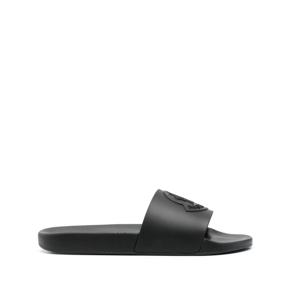 Moncler Black Flip-Flops & Slides Men MONCLER