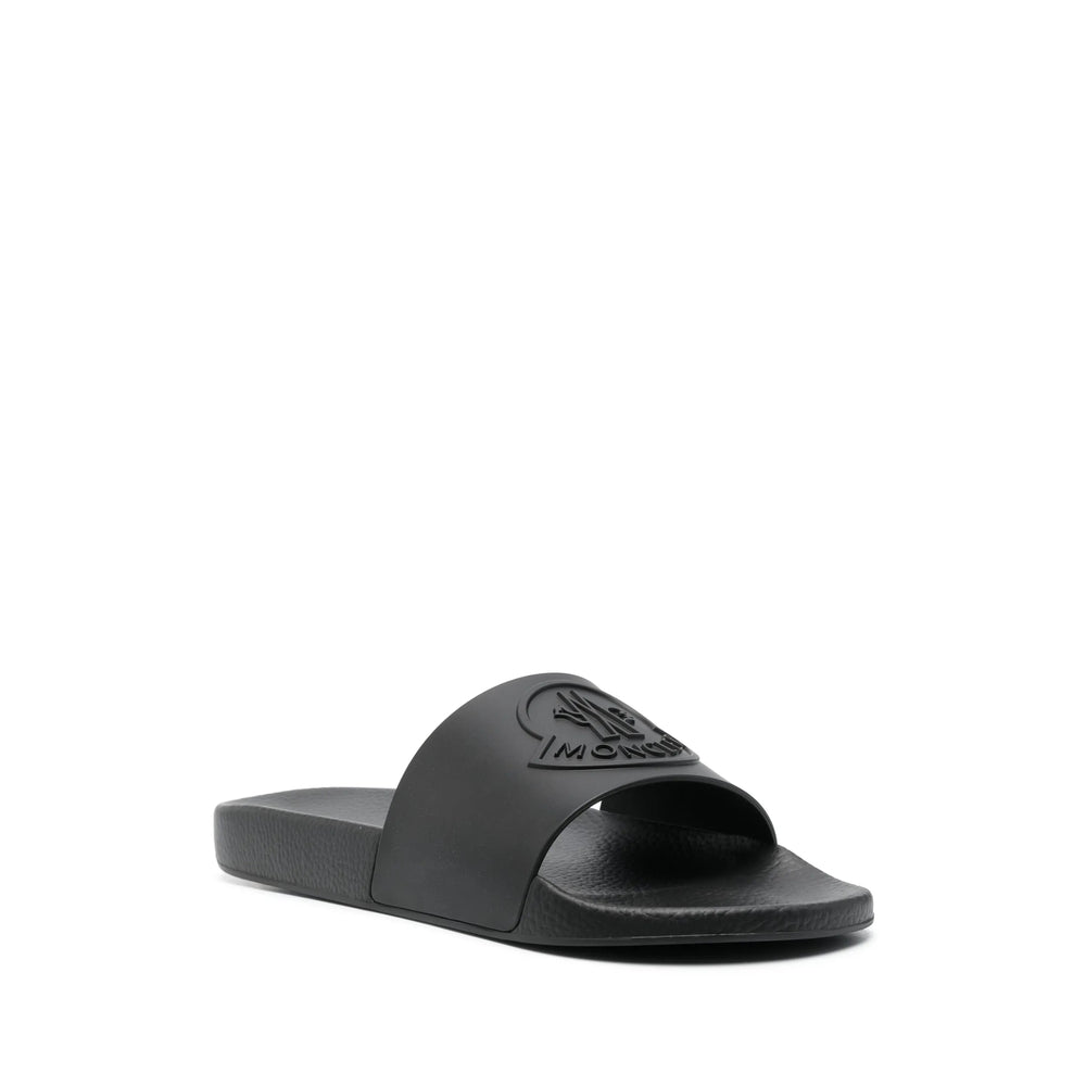 Moncler Black Flip-Flops & Slides Men MONCLER