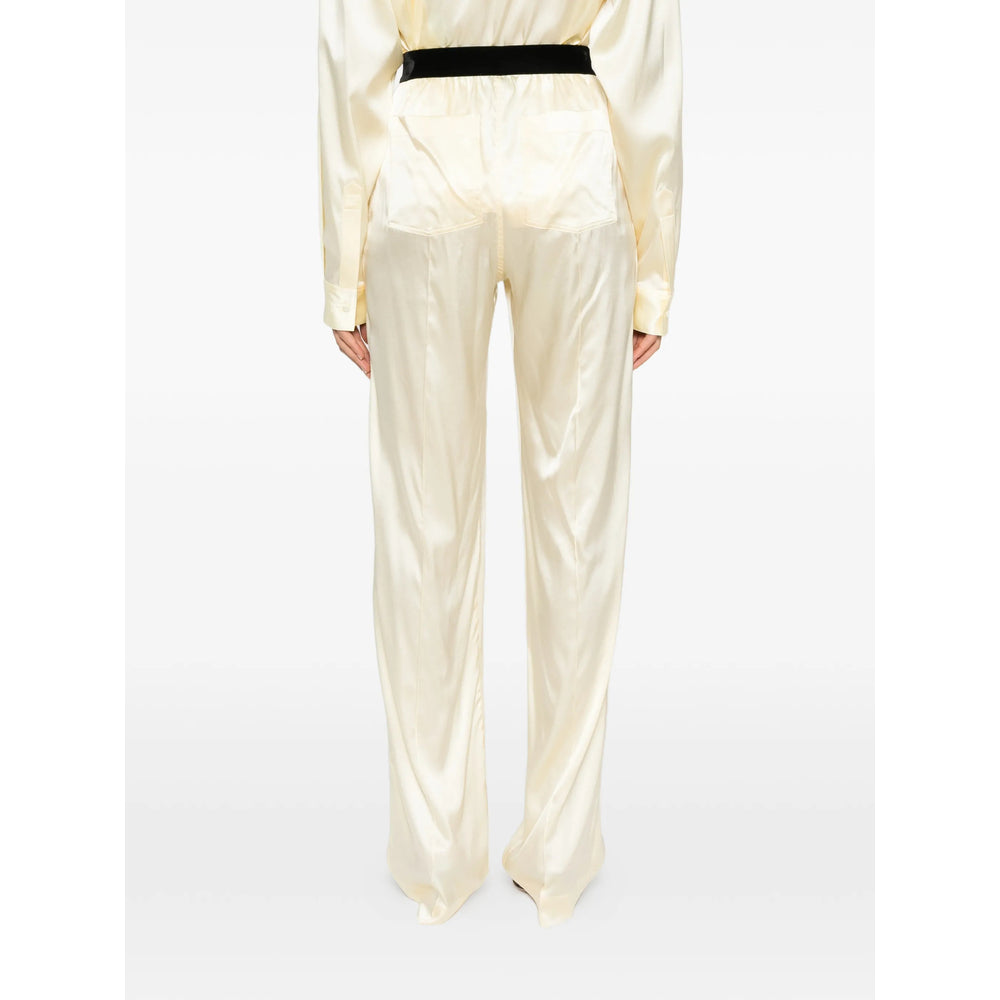 Tom Ford Yellow Trousers - Straight Trousers Women TOM FORD
