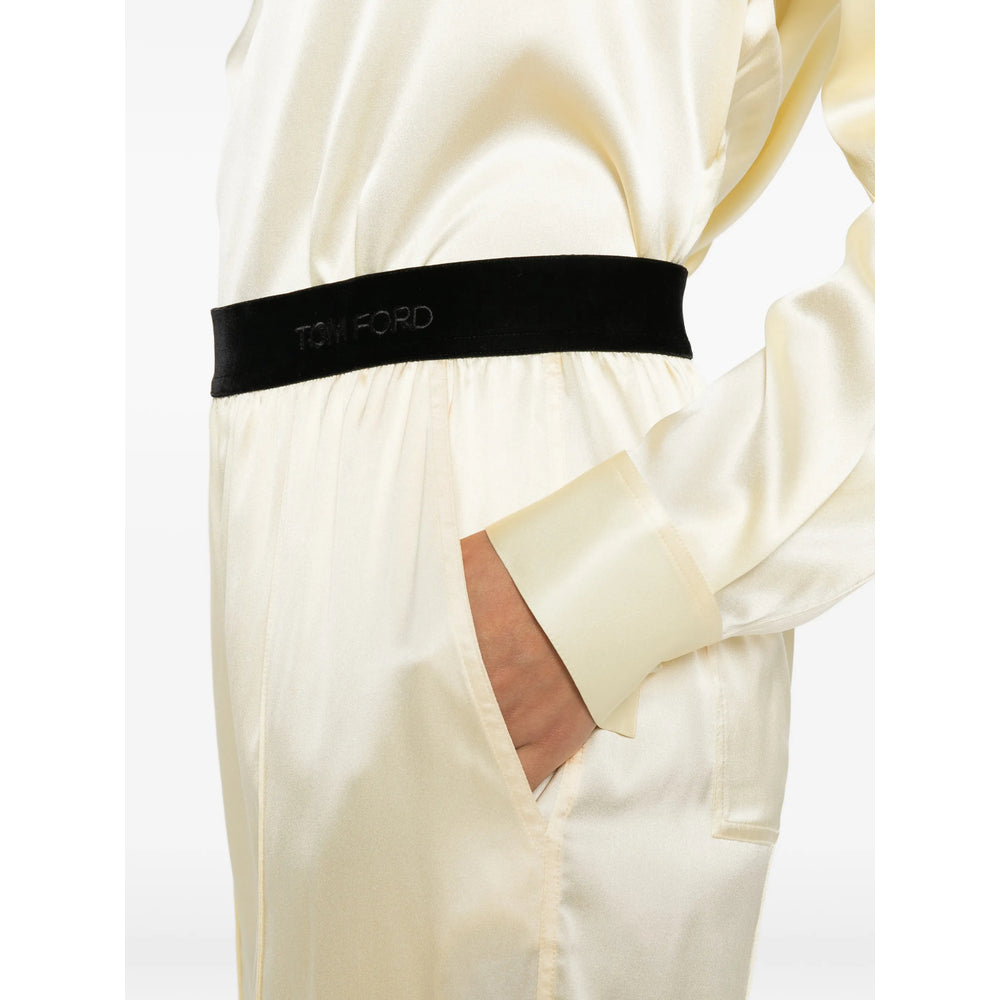 Tom Ford Yellow Trousers - Straight Trousers Women TOM FORD
