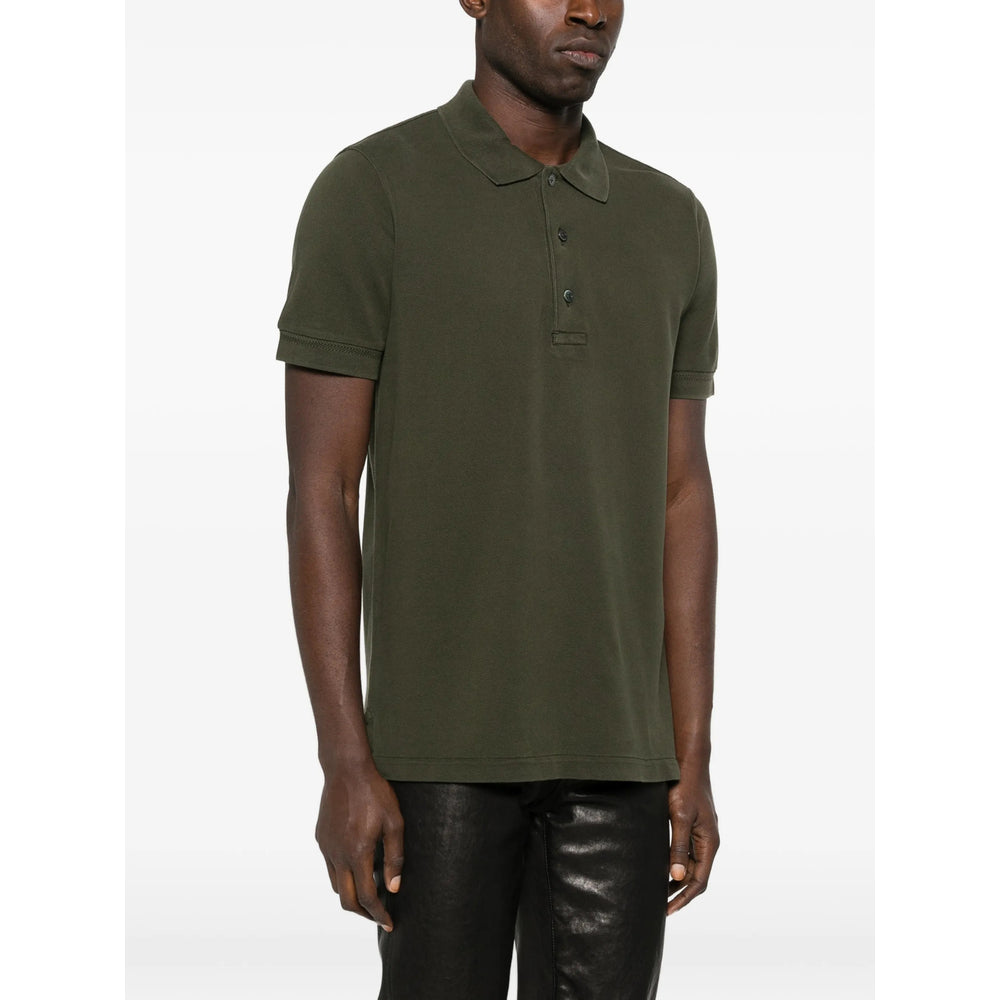 Tom Ford Green Polo Shirts Men TOM FORD
