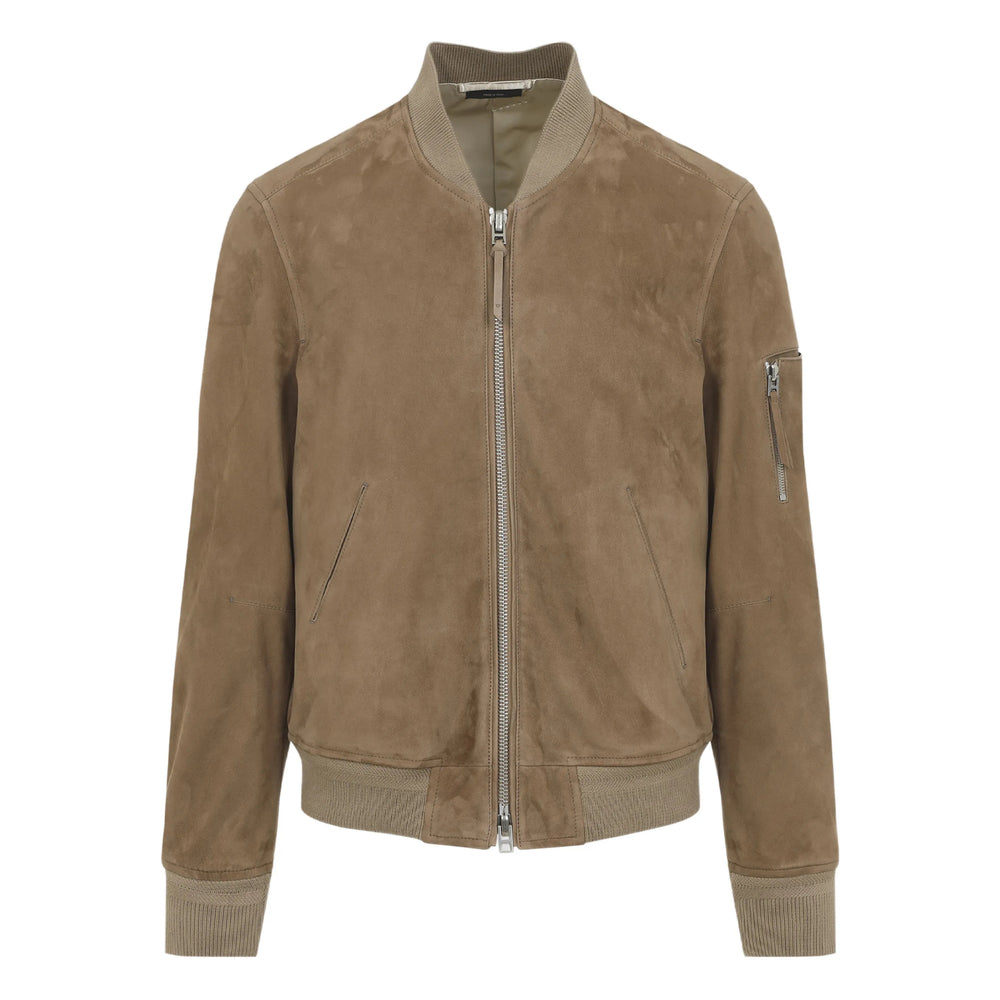 Tom Ford Brown Jackets - Leather Jackets Men TOM FORD