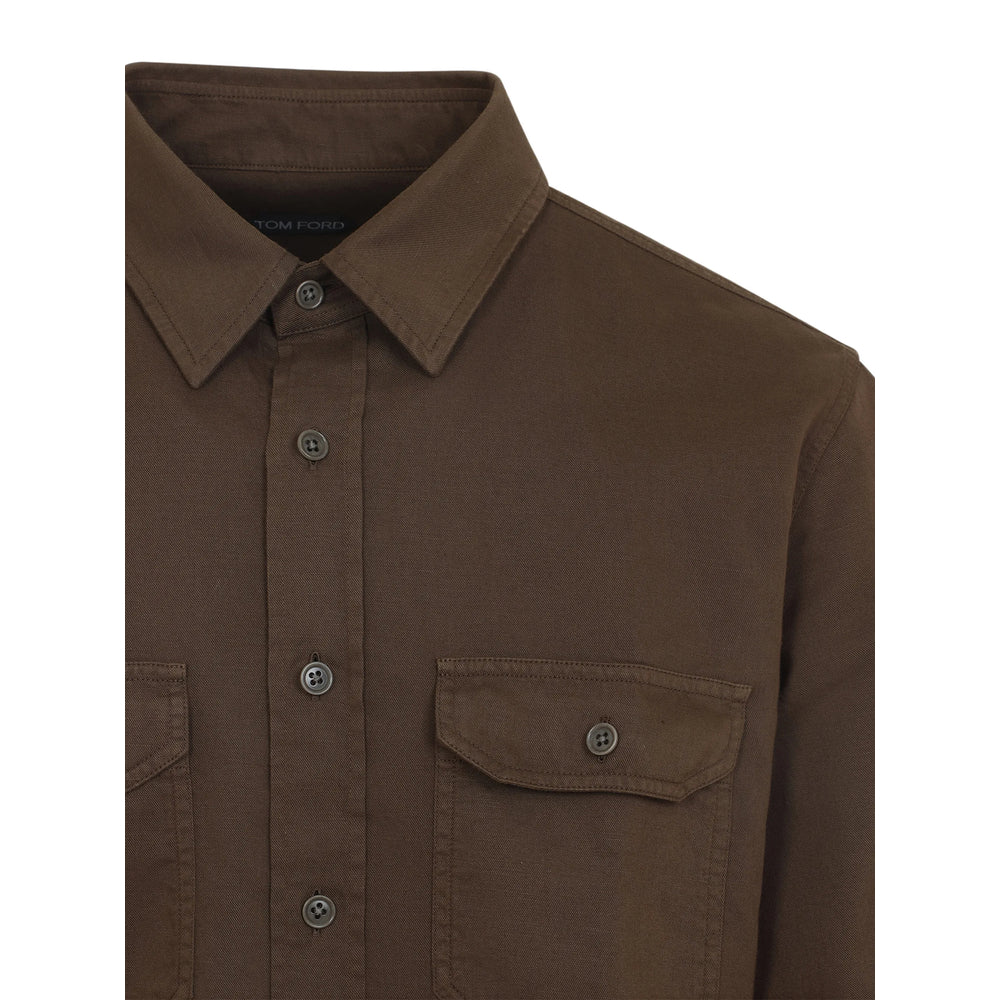 Tom Ford Brown Shirts Men TOM FORD