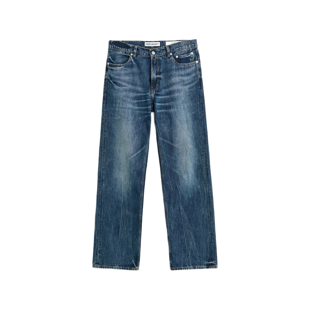 Our Legacy Blue Trousers - Wide-Leg Trousers Men OUR LEGACY
