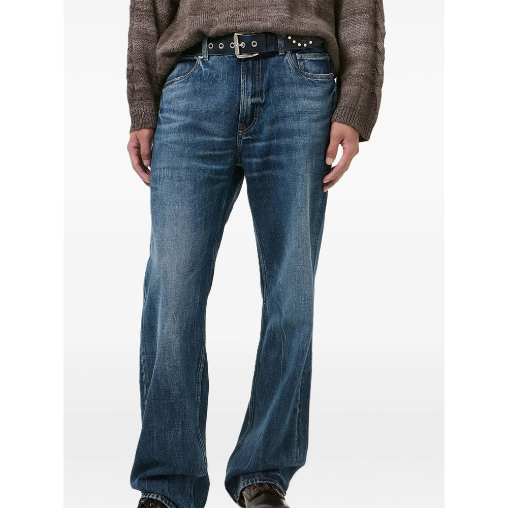 Our Legacy Blue Trousers - Wide-Leg Trousers Men OUR LEGACY