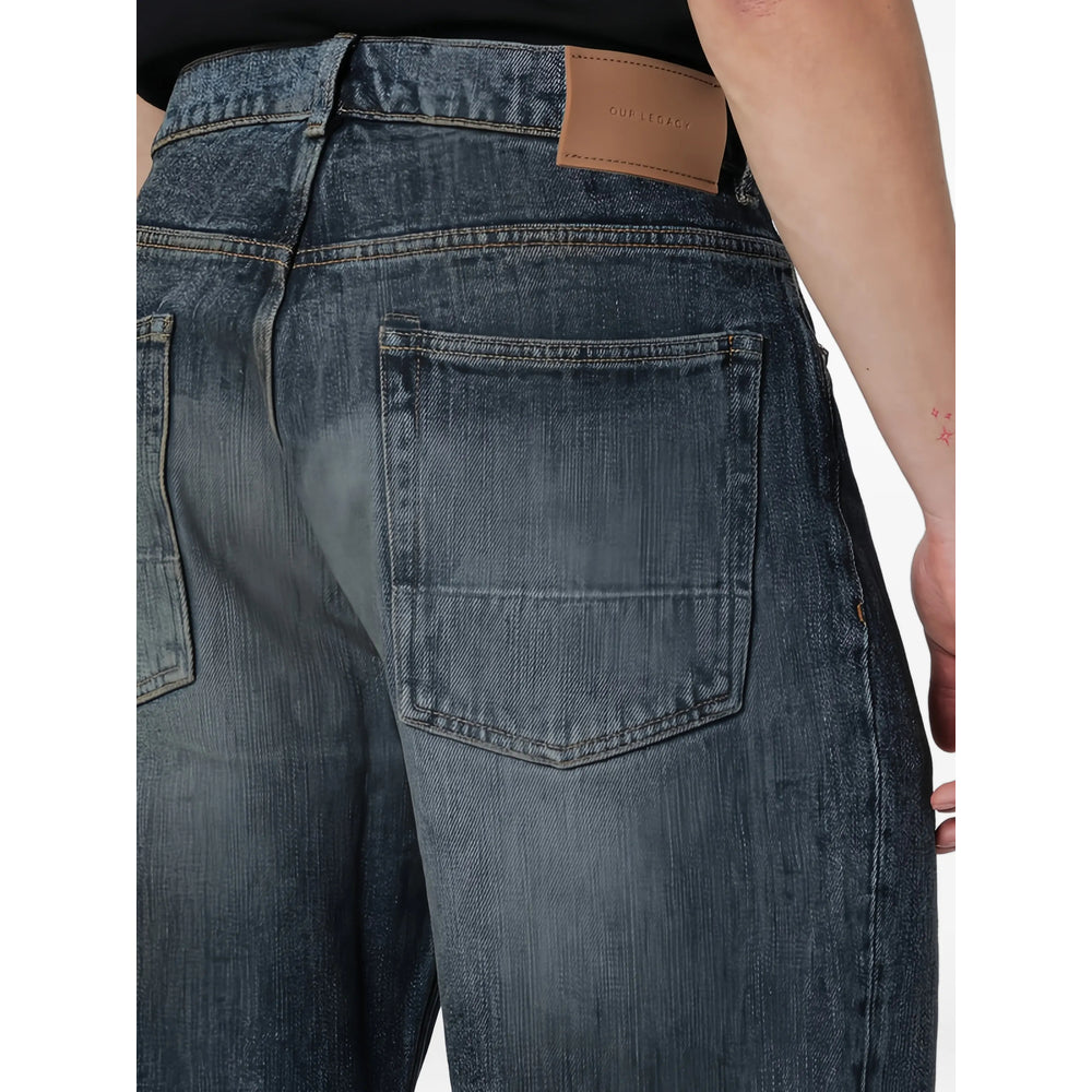 Our Legacy Blue Denim - Bootcut Jeans Men OUR LEGACY