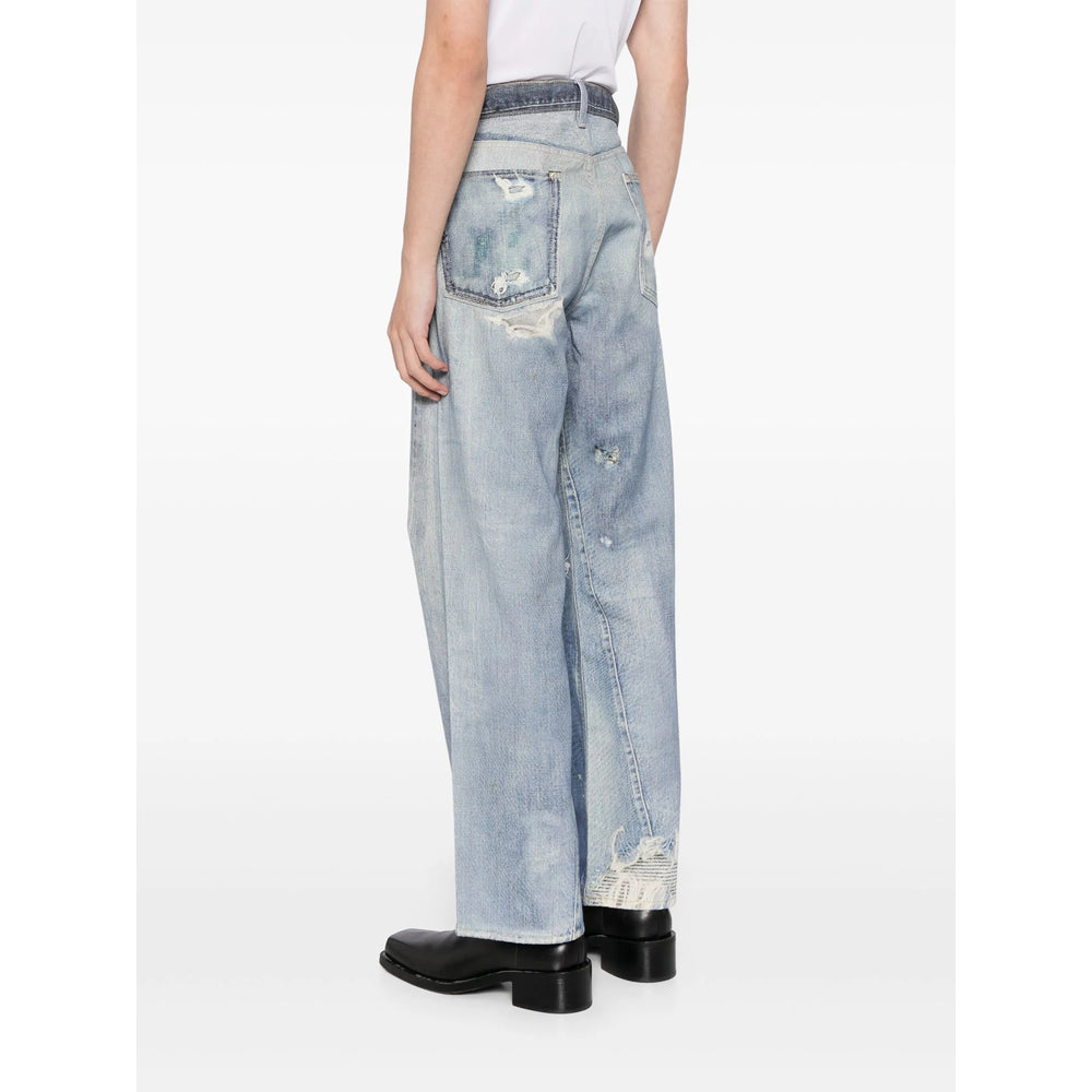 Our Legacy Blue Trousers - Wide-Leg Trousers Men OUR LEGACY