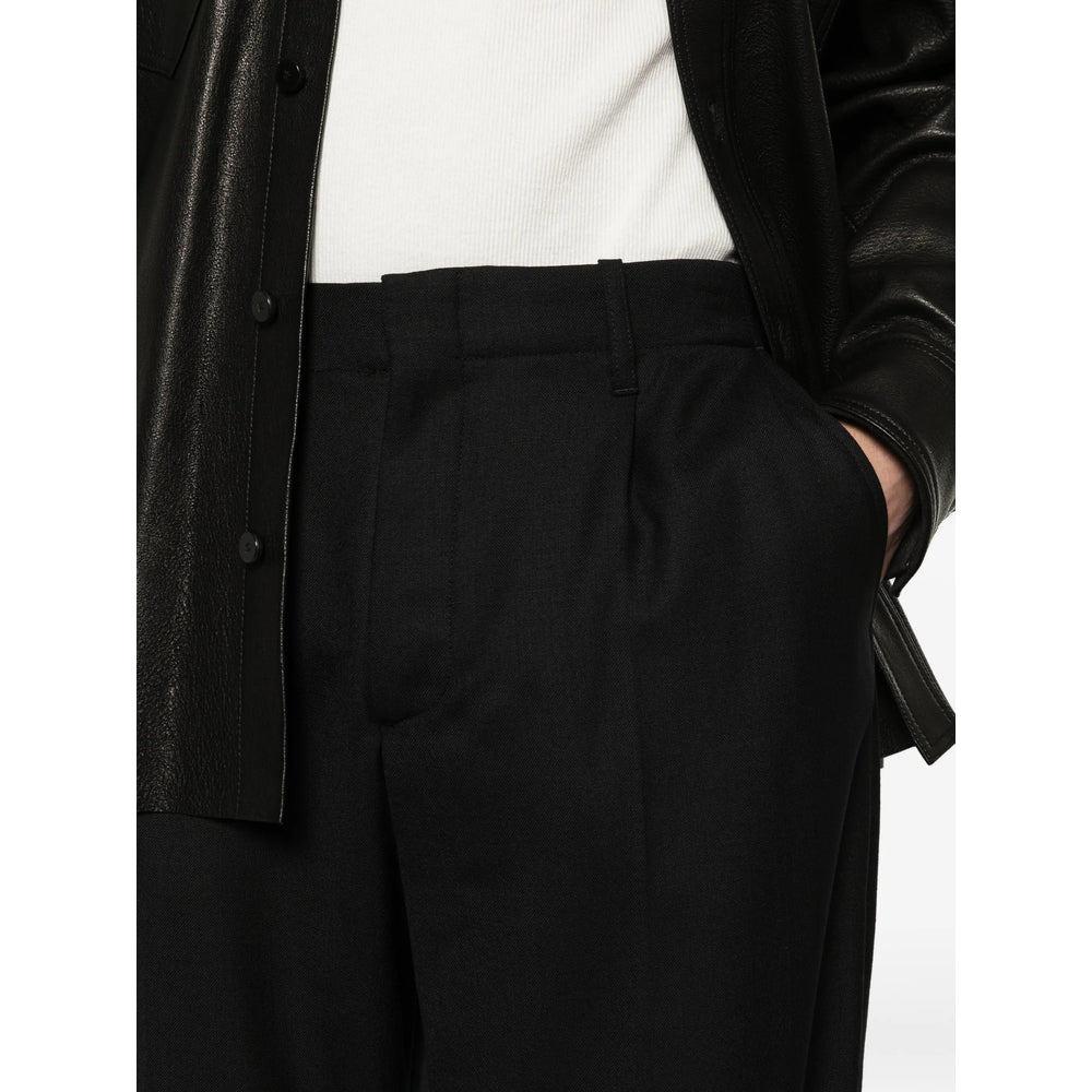 Our Legacy Black Trousers - Wide-Leg Trousers Men OUR LEGACY