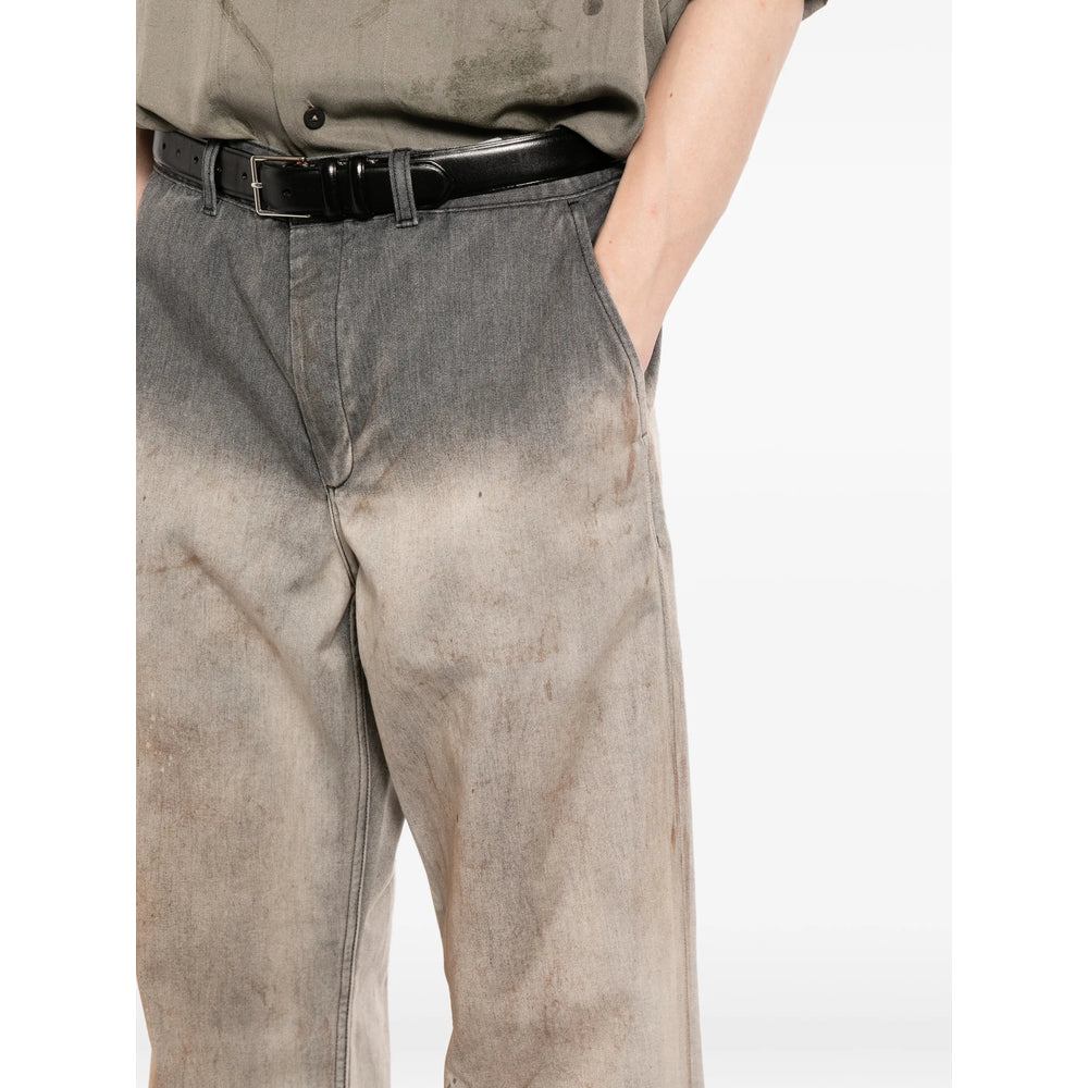 Our Legacy Grey Denim - Wide-Leg Jeans Men OUR LEGACY