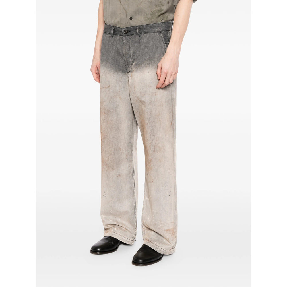 Our Legacy Grey Denim - Wide-Leg Jeans Men OUR LEGACY