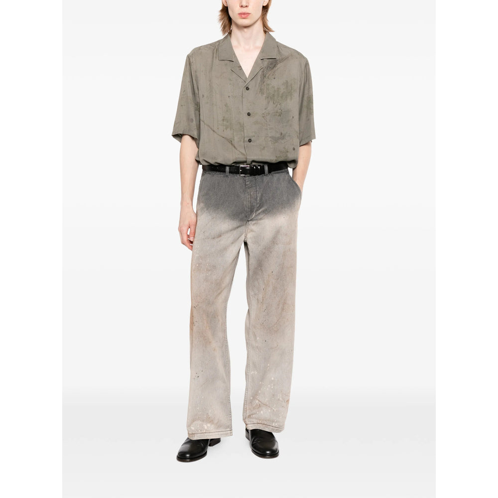 Our Legacy Grey Denim - Wide-Leg Jeans Men OUR LEGACY
