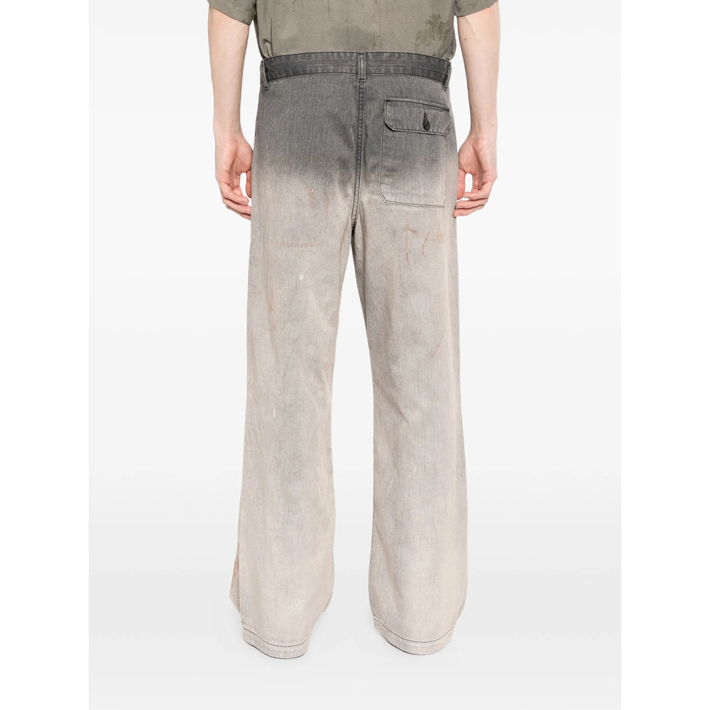 Our Legacy Grey Denim - Wide-Leg Jeans Men OUR LEGACY