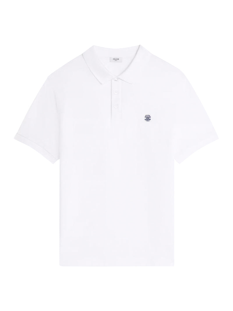 Celine Men Cotton Piqué Jersey Polo CELINE