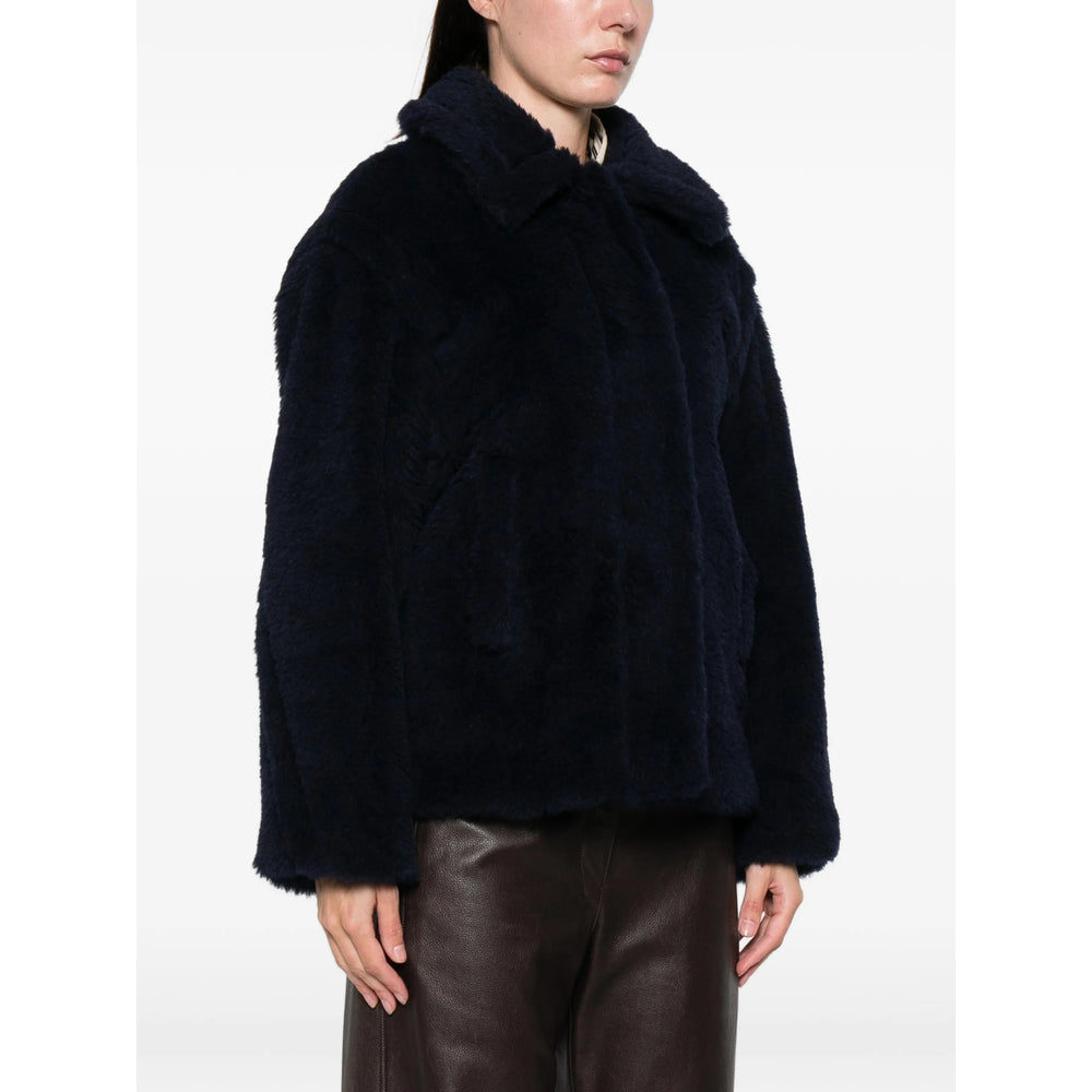 Max Mara Blue Jackets - Faux Fur & Shearling Jackets Women MAX MARA