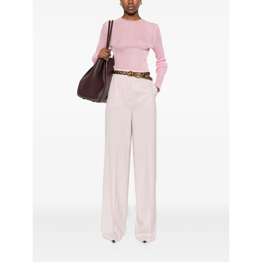 Max Mara Pink Trousers - Straight Trousers Women MAX MARA
