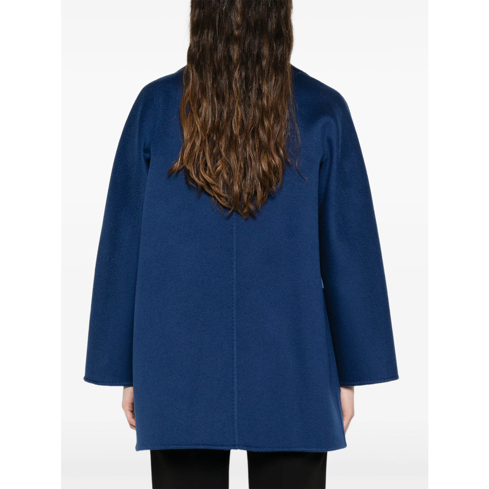 Max Mara Blue Coats - Oversized Coats Women MAX MARA