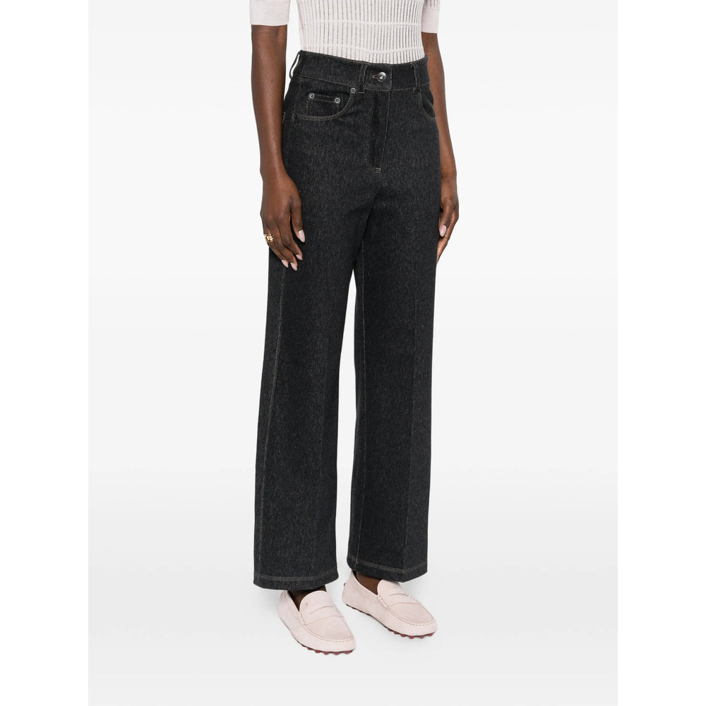 Max Mara Blue Trousers - High-Waisted Trousers Women MAX MARA