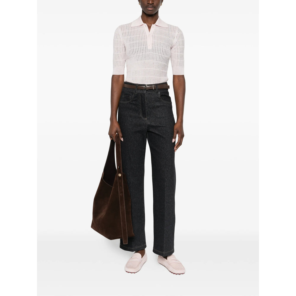 Max Mara Blue Trousers - High-Waisted Trousers Women MAX MARA