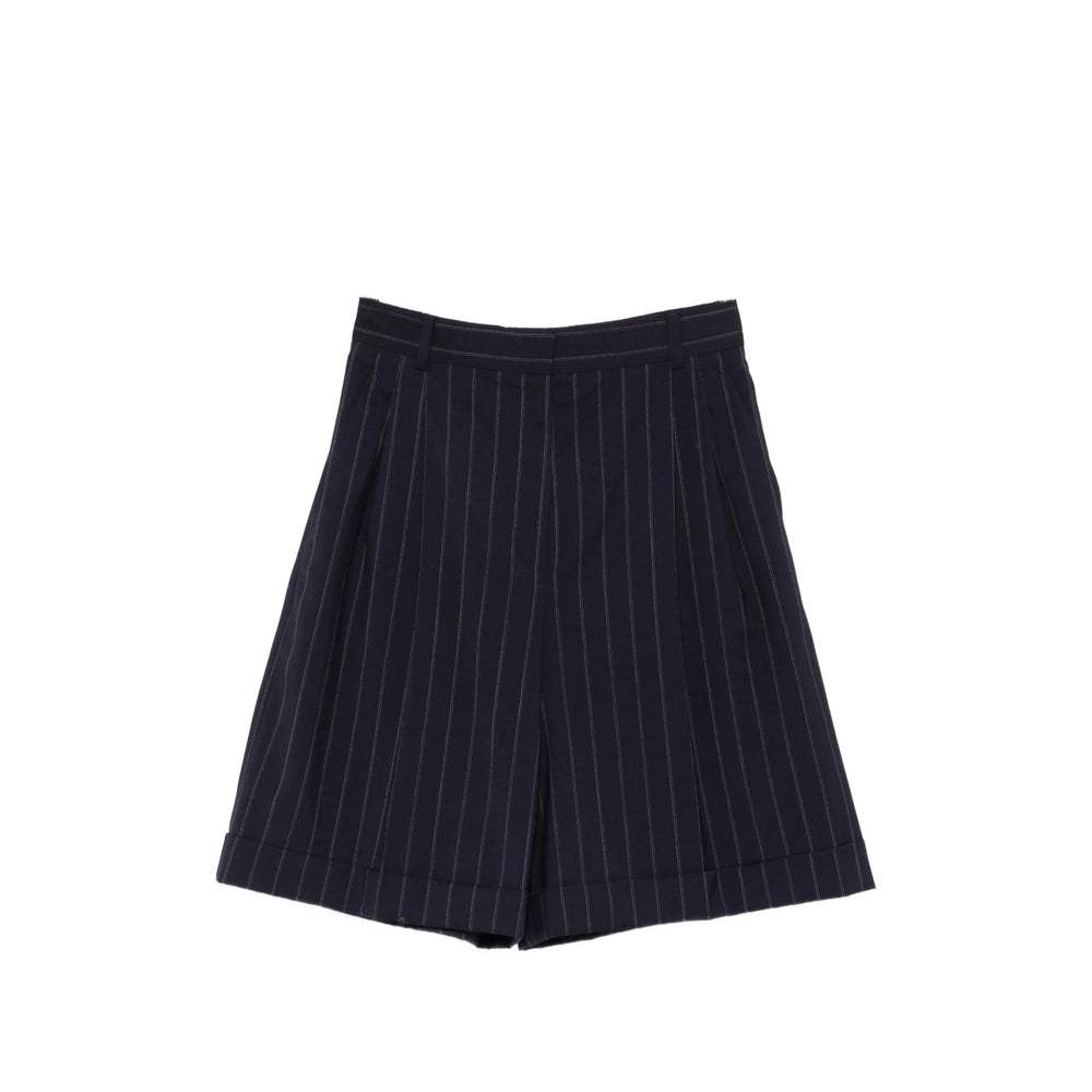 Max Mara Studio Blue Shorts - Tailored Shorts Women MAX MARA STUDIO