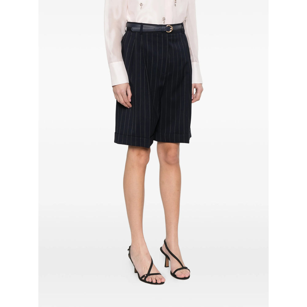 Max Mara Studio Blue Shorts - Tailored Shorts Women MAX MARA STUDIO
